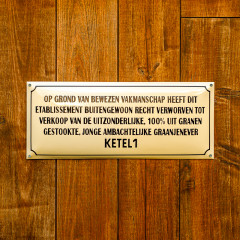 KETEL 1 Emaille bord